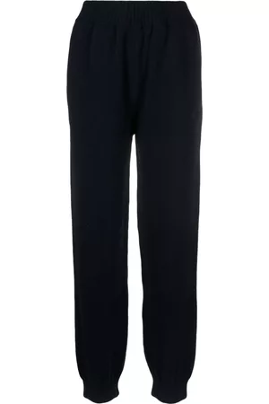 Msgm Pantalones de punto con logo bordado