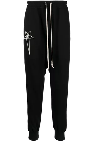 Rick Owens Pantalones de chándal Prisoner de tiro caído