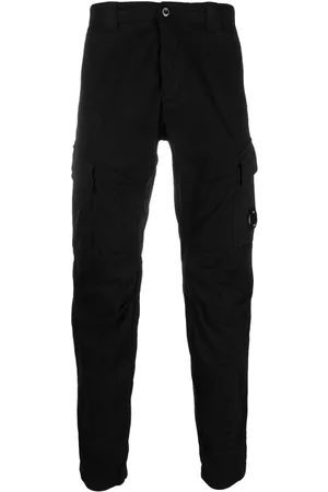 C.P. Company Pantalones ajustados con placa del logo