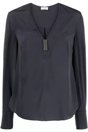 Brunello Cucinelli Blusa con detalle de cuentas