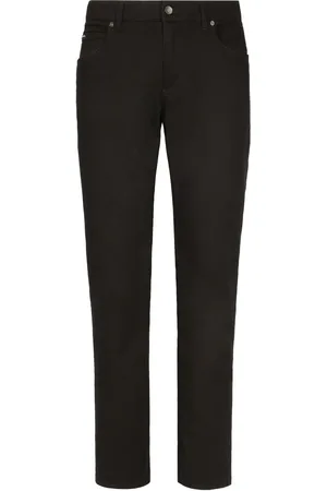 Dolce & Gabbana Vaqueros slim con placa del logo
