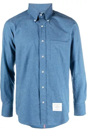 Thom Browne Camisa vaquera con parche del logo