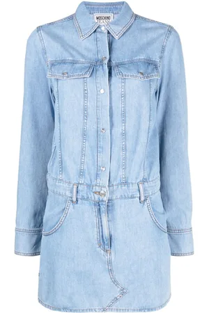 Moschino Vestido corto vaquero de manga larga