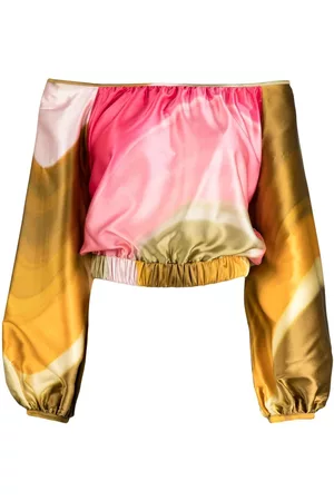 Silvia Tcherassi Blusa Dariella con hombros descubiertos