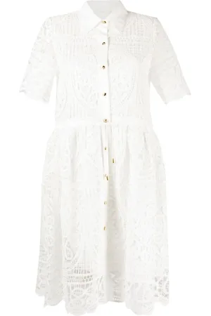 MAX & MOI Vestido Nattai corto de encaje guipur