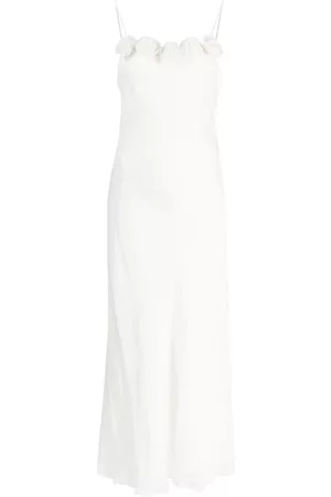 RIXO London Vestido midi Benedetta con aplique de rosa