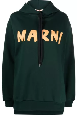 Marni Sudadera con capucha y logo estampado