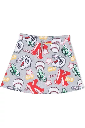 Kenzo Falda con estampado Varsity Tiger