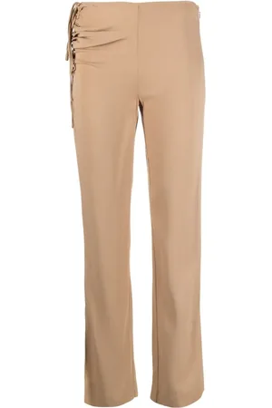 CHRISTOPHER ESBER Pantalones Bertoia slim fruncidos