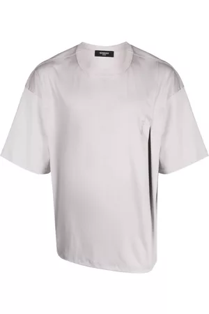 SONGZIO Camiseta asimétrica con logo bordado