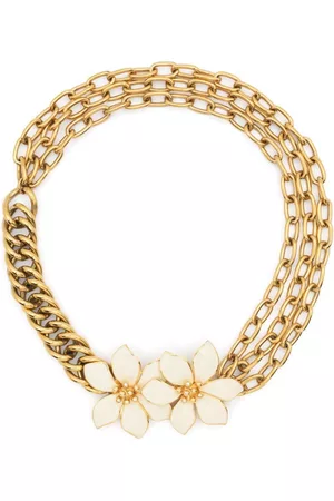 Givenchy Collar corto con motivo floral 1990