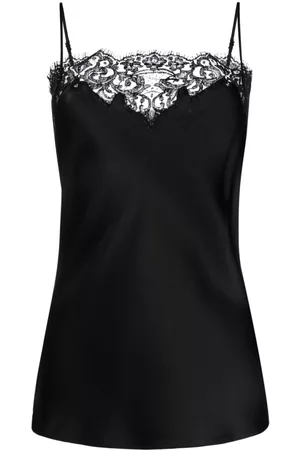 Stella McCartney Top de tirantes con ribete de encaje