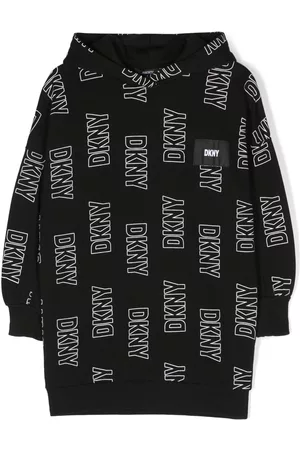 DKNY Vestido con logo estampado y capucha