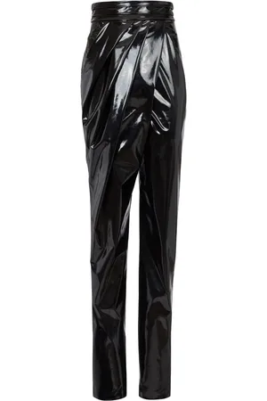 Balmain Pantalones drapeados asimétricos