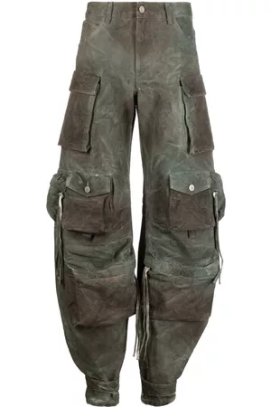 The Attico Vaqueros cargo con motivo militar
