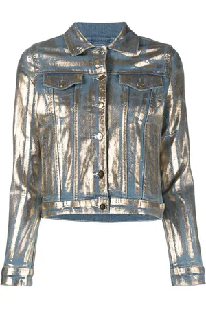 Madison.Maison Chaqueta vaquera con revestimiento metalizado