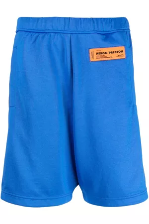 Heron Preston Pantalones cortos de deporte con parche del logo