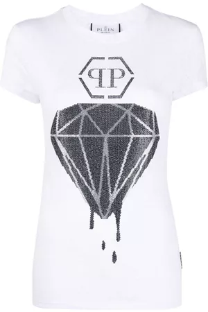 Philipp Plein Camiseta con motivo de piel de serpiente