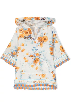 ZIMMERMANN Vestido con capucha y estampado floral
