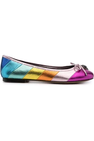 Kurt Geiger Bailarinas Esme con efecto metalizado