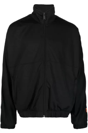 Heron Preston Chaqueta con cremallera y logo estampado