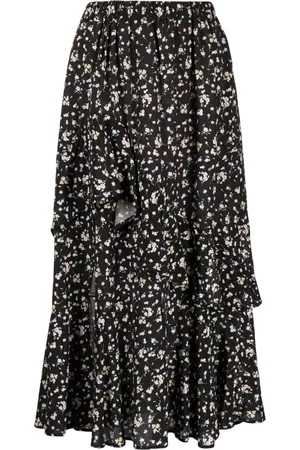B+AB Falda a capas con estampado floral