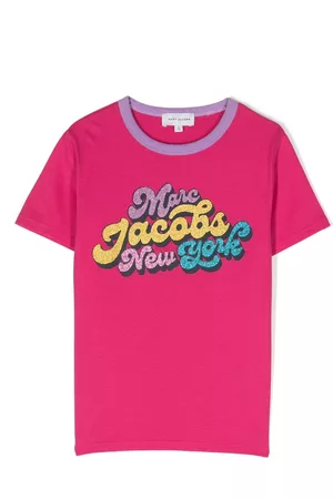 Marc Jacobs Camiseta con logo y purpurina