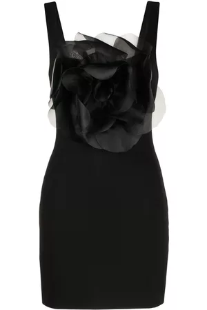 Cynthia Rowley Vestido corto sin mangas con aplique floral