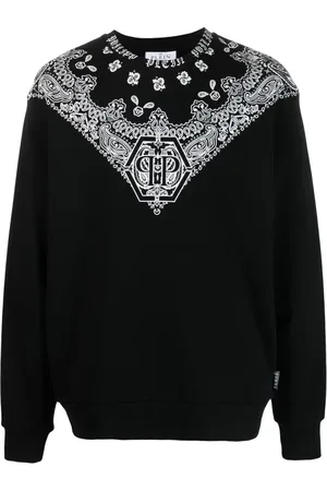 Philipp Plein Sudadera con motivo de bandana