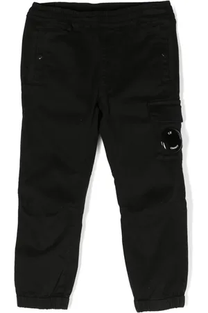 C.P. Company Pantalones de chándal con placa del logo
