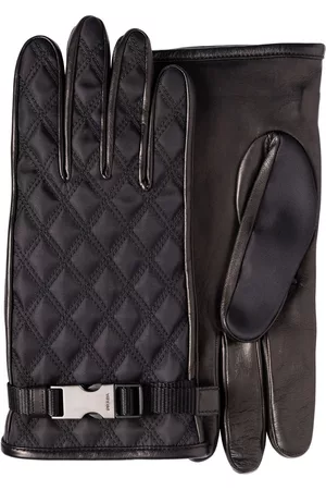 Prada Guantes con motivo de rombos