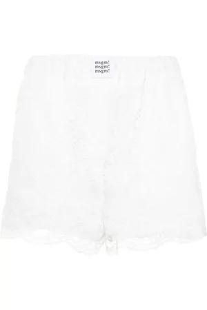 Msgm Pantalones cortos con panel de encaje