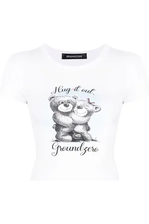 Ground Zero Camiseta corta con eslogan estampado
