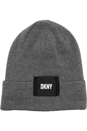 DKNY Gorro con parche del logo