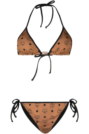MCM Bikini de tiras con monograma