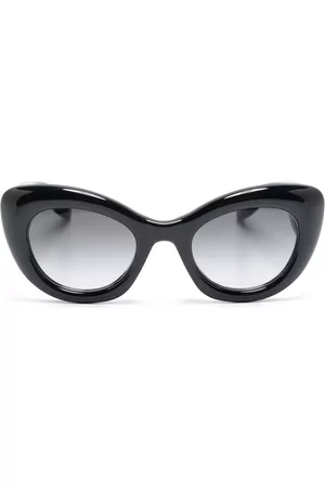 Alexander McQueen Gafas de sol con montura redonda