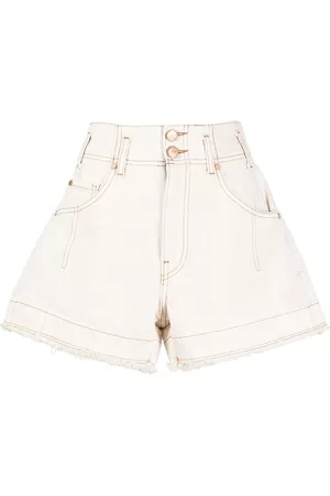 ULLA JOHNSON Shorts anchos de talle alto