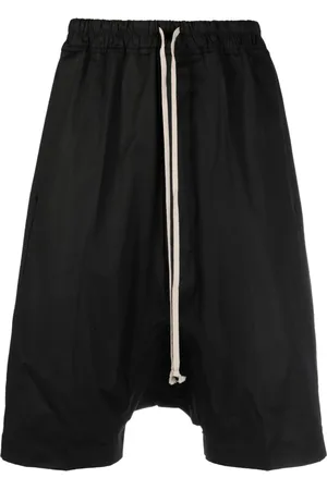 Rick Owens Pantalones cortos de chándal de tiro caído