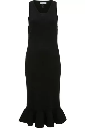 J.W.Anderson Vestido midi con ribete de volantes