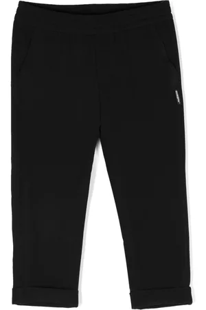 Msgm Pantalones rectos con parche del logo