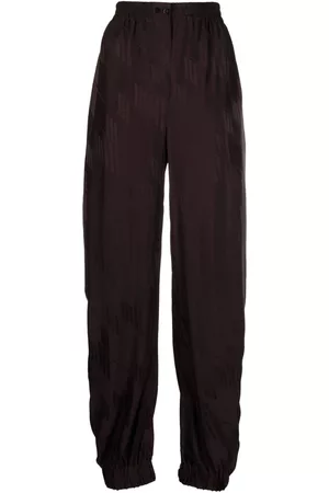 The Attico Pantalones anchos con logo estampado