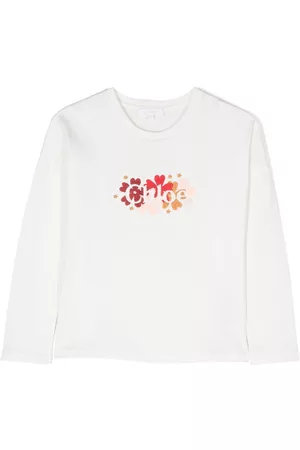 Chloé Camiseta con logo bordado