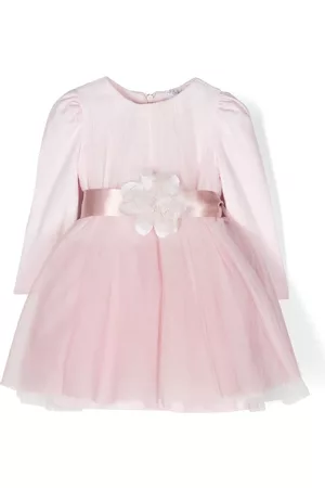 MONNALISA Vestido acampanado con apliques florales