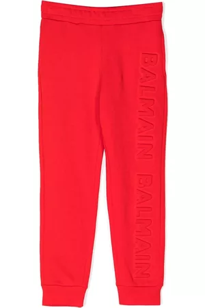 Balmain Pantalones de chándal con logo en relieve