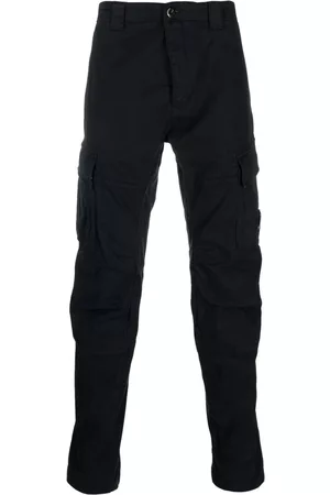C.P. Company Pantalones ajustados con placa del logo