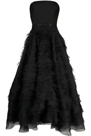 Ana Radu Vestido midi estilo corsé