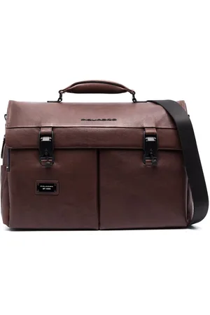 Piquadro Bolso de hombro con logo en relieve