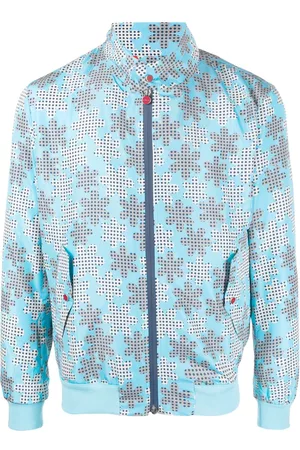 Kiton Chaqueta bomber con estampado gráfico