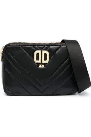 DKNY Bandolera Delphine con placa del logo