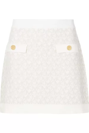Michael Kors Falda corta con logo en jacquard